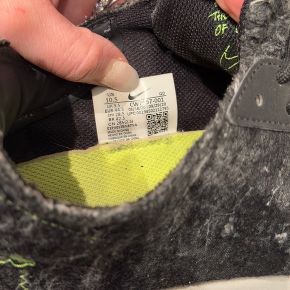 Nike Air Zoom-Type Men's Shoes - Black and Green 10.5 - Picture 8 of 10